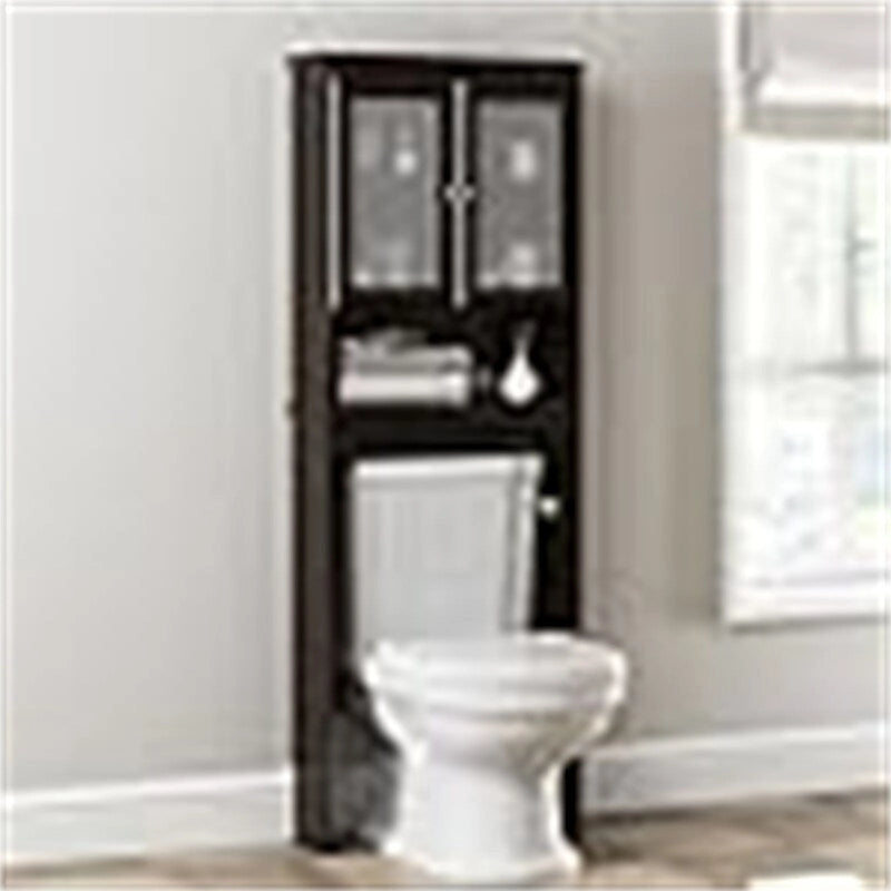 Bathroom Toilet Storage Cabinet with Adjustable Shelf - 9.06D x 24.8W x 65.75H