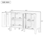 Simple Solid Wood Veneer Ash Cabinet with Round Alloy Handles