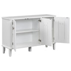 Simple Solid Wood Veneer Ash Cabinet with Round Alloy Handles