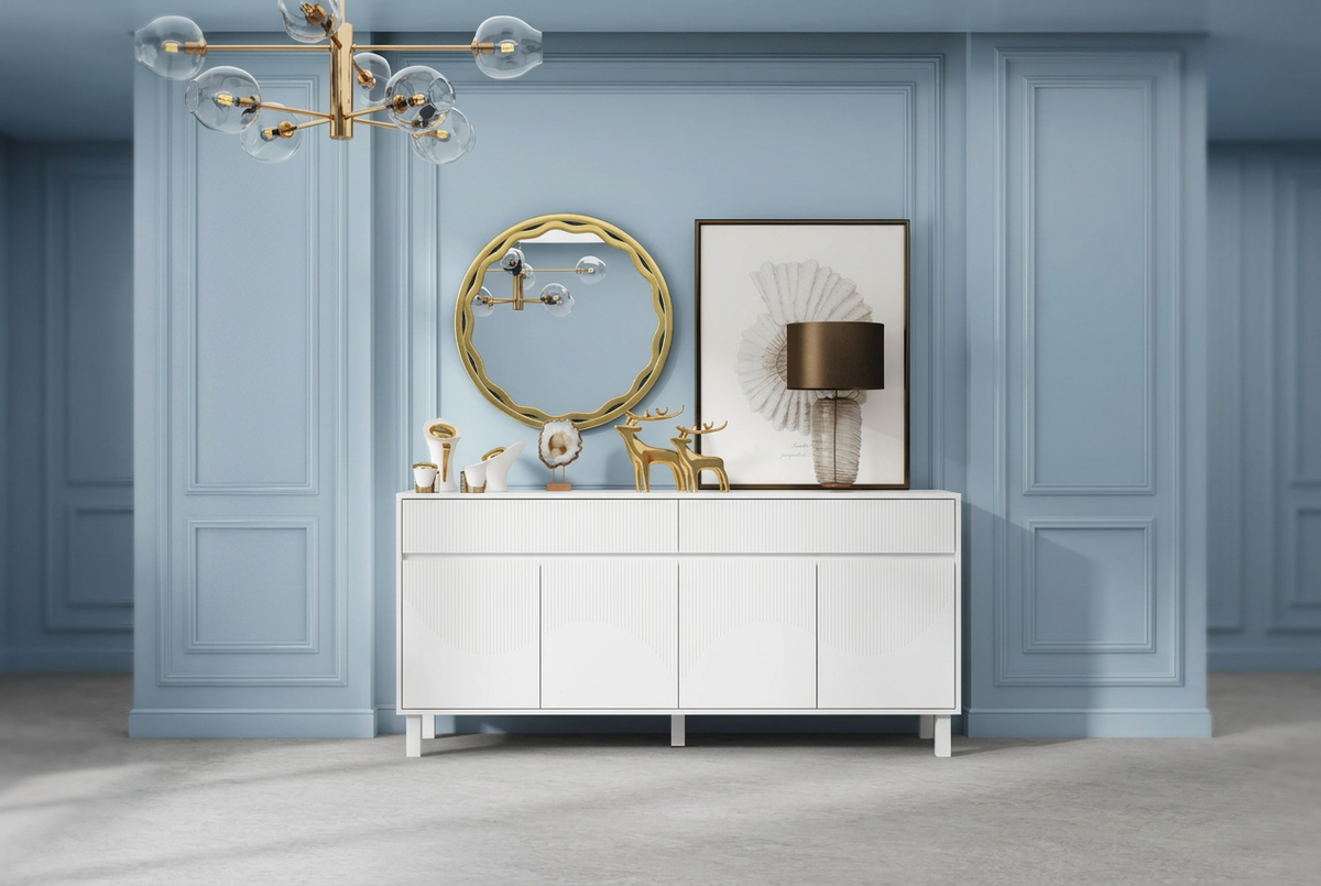 White Sideboard – 16:9 4K Sharp Focus